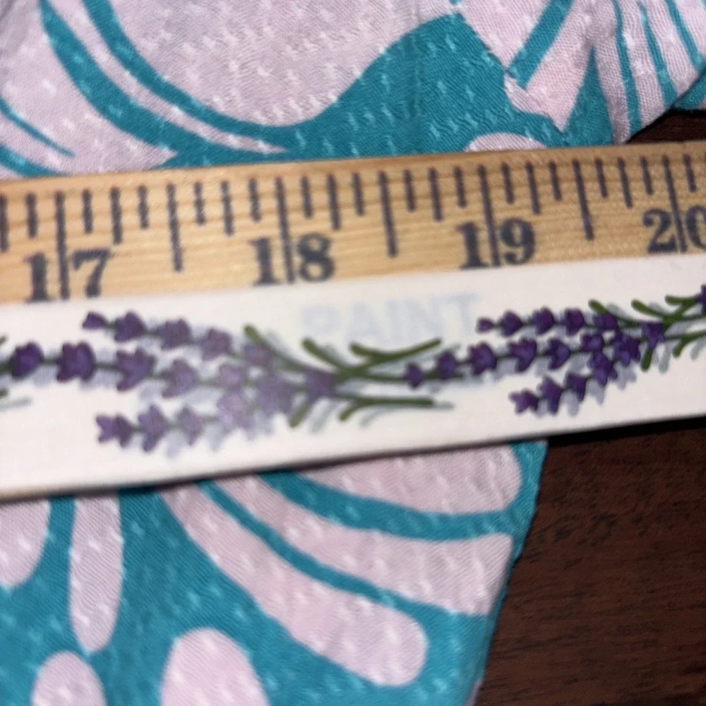 Mary Square Butterfly Sleeve Maxi Dress In Lilac And Teal Sz Medium. Boho.‎